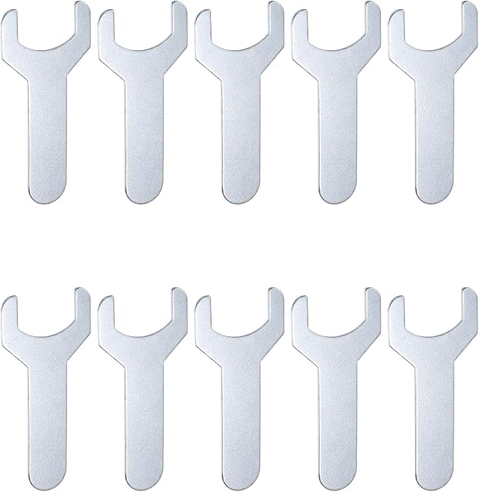 HARFINGTON 10pcs Small Wrench 22x70x1.5mm Metric U-Shaped Single Open Ended by HARFINGTON