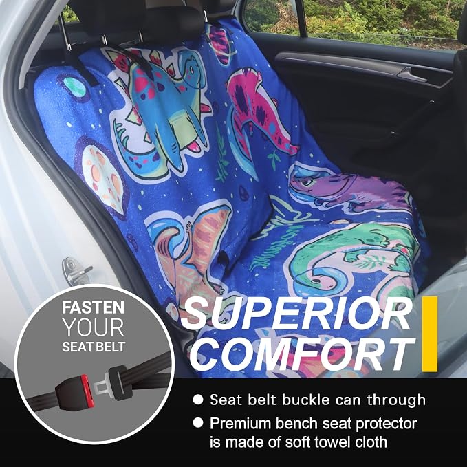Back Seat Cover for Car Trucks Van SUV, Waterproof Rear Bench Towel Seat Covers - Image 4