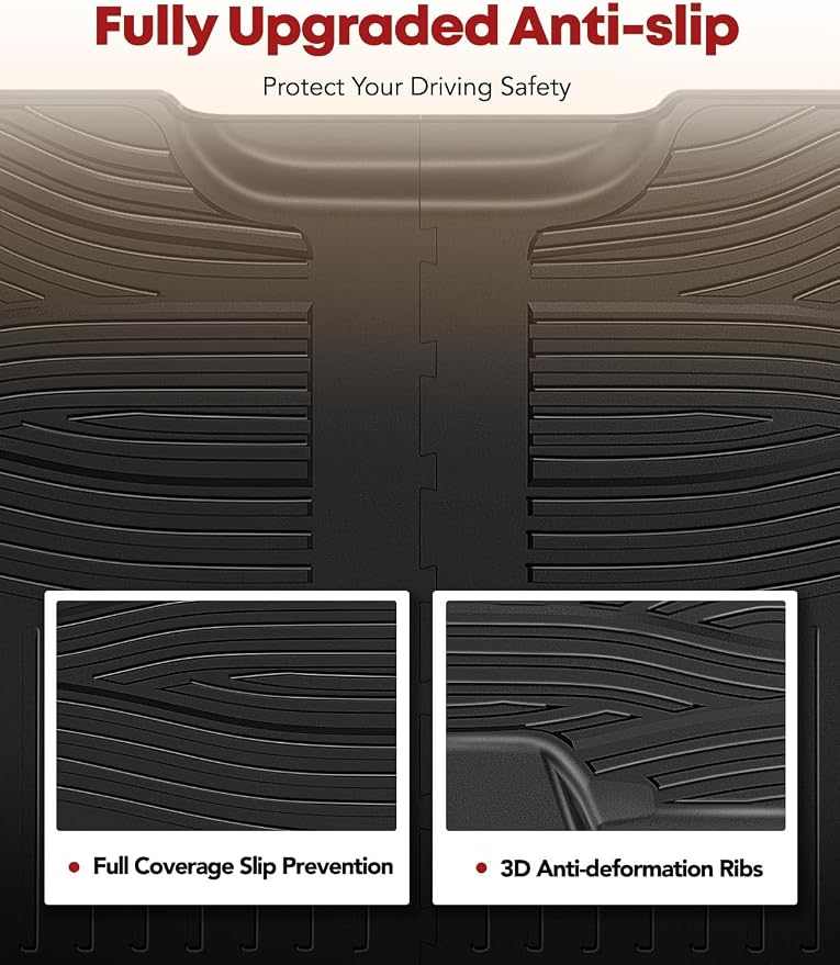 YHTAUTO Floor Mats Fit 2015-2025 Ford F-150 2022-2025 F-150 Lightning SuperCrew - Image 4