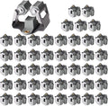 3-H 45 Pack Mop and Broom Holder Wall Mount Big Size Hanging 1 KG Extra by 3-H