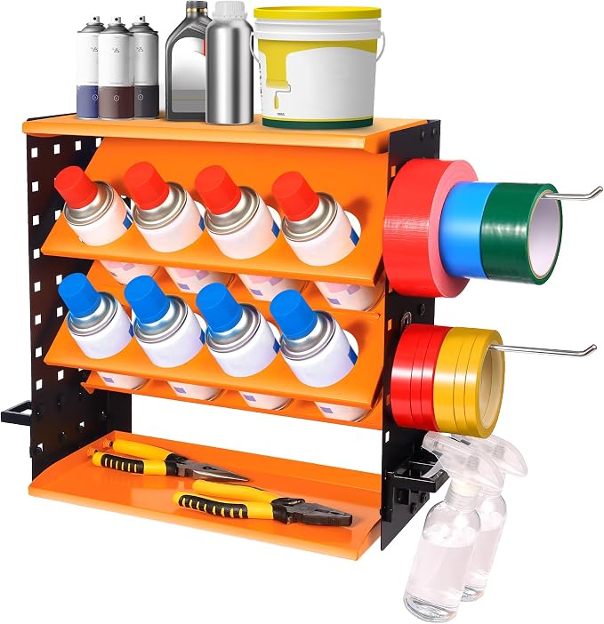 Heavy Duty Metal Spray Can Holder by NewEle