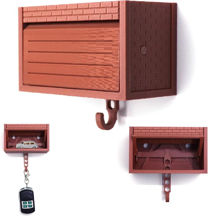 Wall-Mounted Car Display Key Holder, Decorative Garage Model Design - Image 4