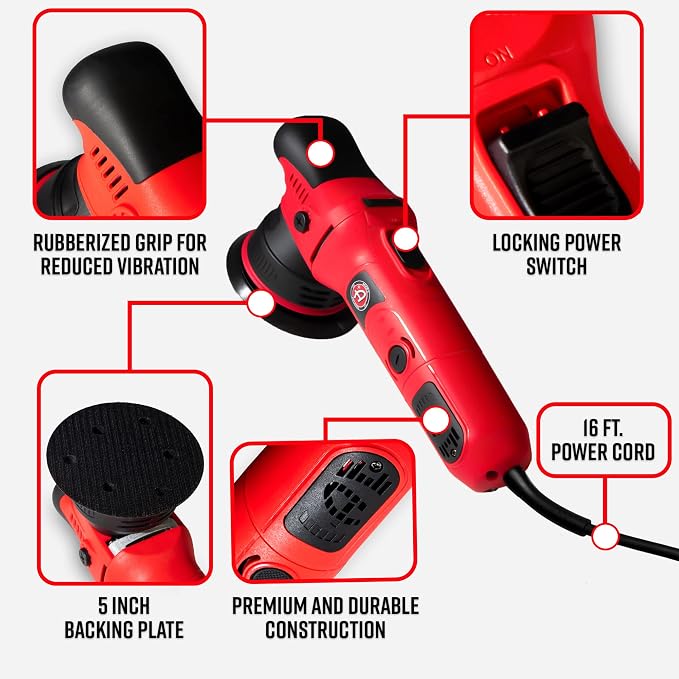Adam's 9mm Dual Action Car Polisher - Image 2