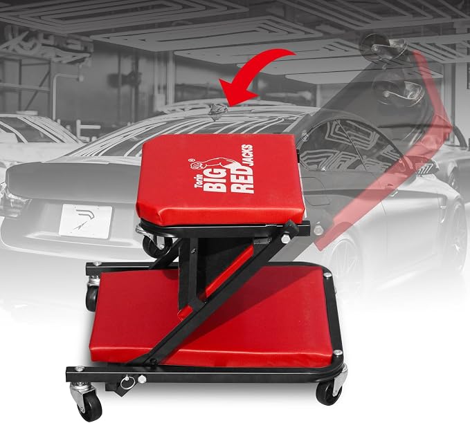 BIG RED ATR6036ZER 36" Foldable Z-Creeper Seat: 2-in-1 Garage Shop Creeper - Image 5
