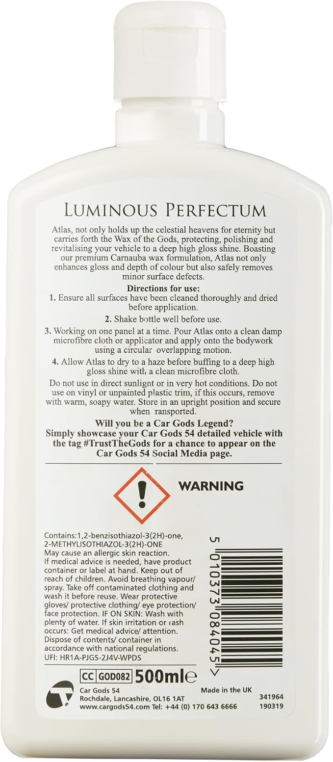 Car Gods Carnauba Wax Ultimum Perfectum, 17fl Oz - Image 2