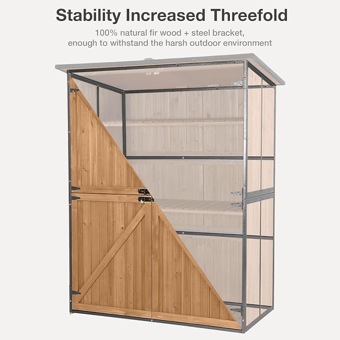 Outdoor Storage Shed with Floor - Image 2