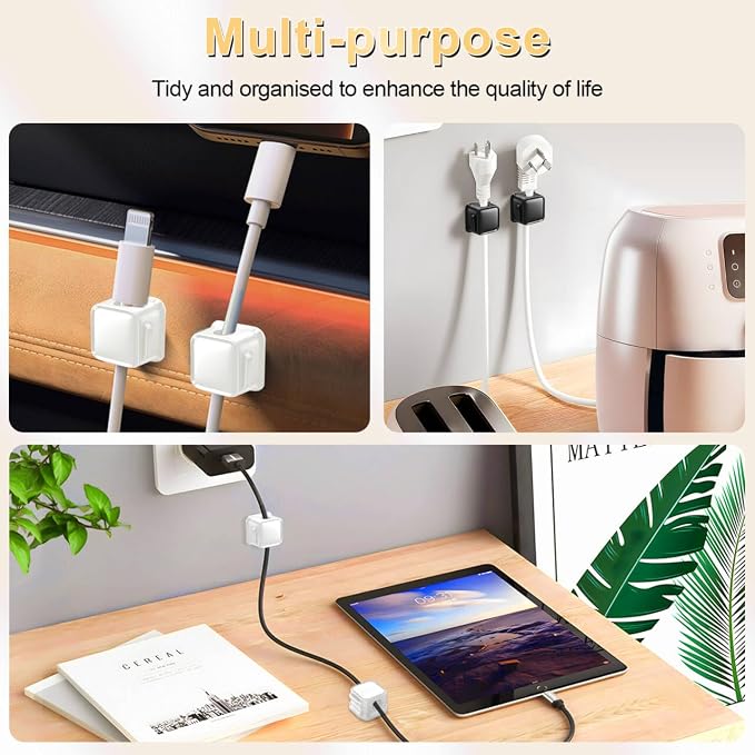 18 Pack Cord Organizer Holder, Magnetic Cable Clips Management, Easy Strong - Image 7