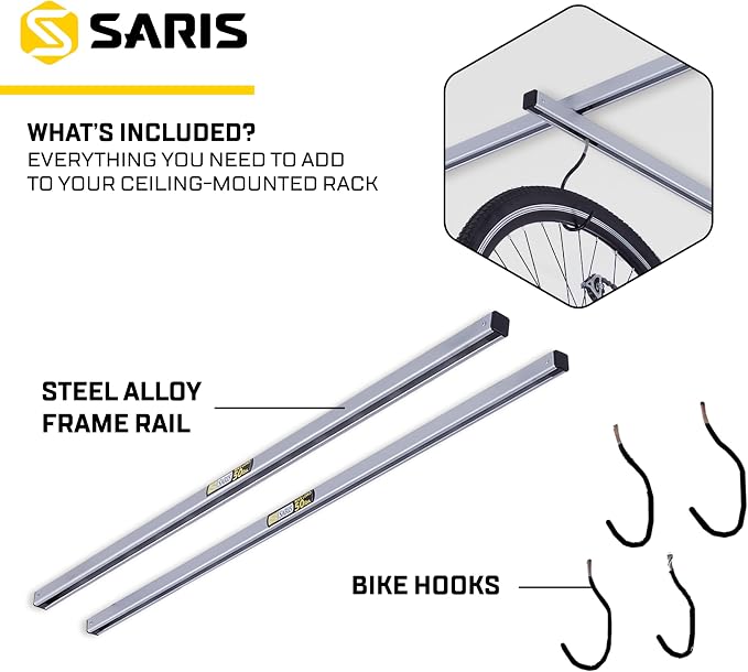 Saris Bike Storage, Cycle Glide Home Bicycle Parking, Ceiling Rack and - Image 5