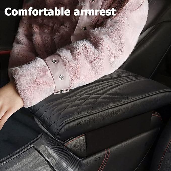 Car Center Console Cover, Memory Foam Car Armrest Cover, Middle Organizer Elbow - Image 2