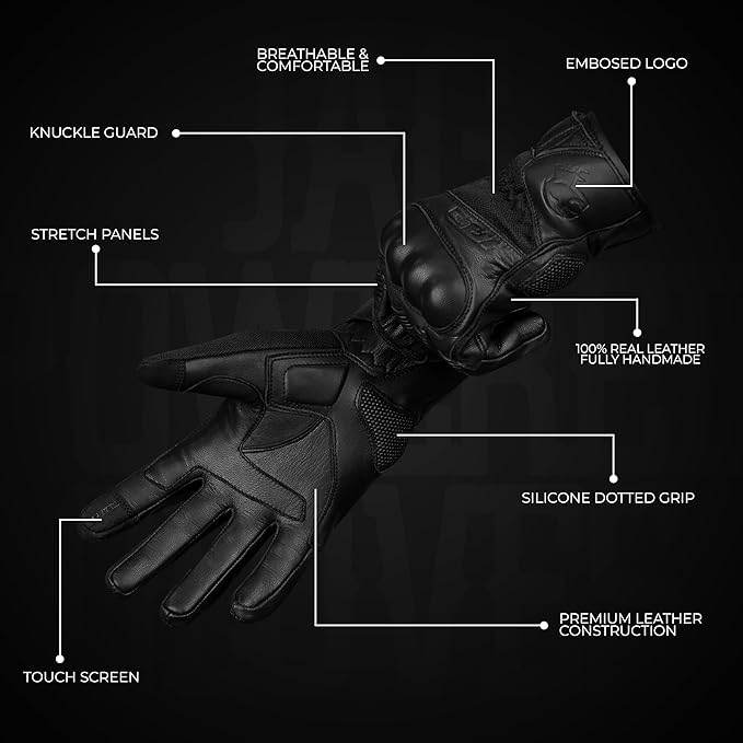 J.A.G. Motorcycle Gloves - Image 4
