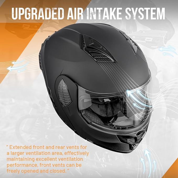 Modular Motorcycle Helmets Full Face Flip up Street Bike Motorcycle Helmet - Image 6