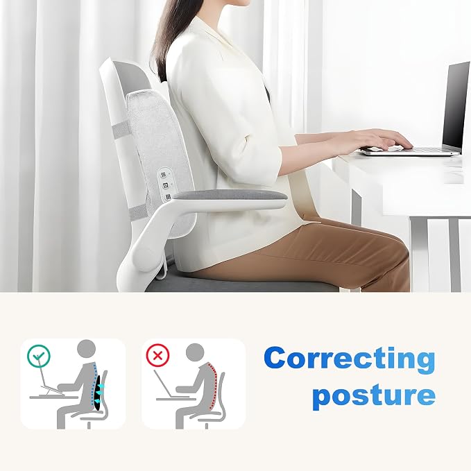 CILI Lumbar Support Pillow for Office Chair, Heated Back Support - Image 8