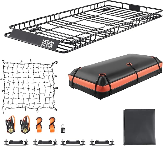 VEVOR Roof Rack Basket, Universal Rooftop Cargo Carrier by VEVOR