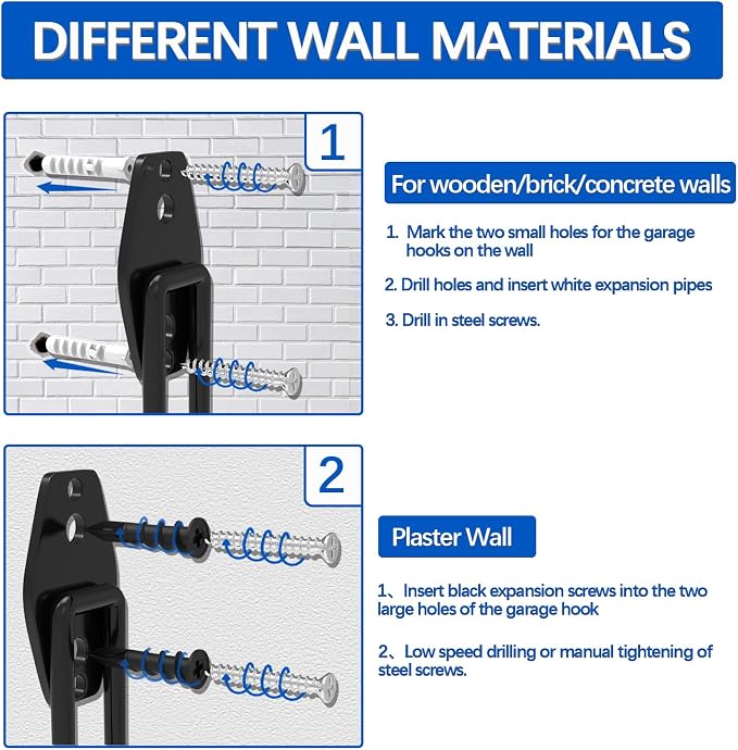 Garage Hooks 14PC, Shed Organizer - Image 7