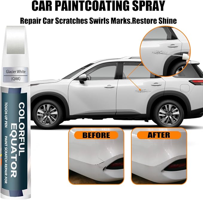 QAK Glacier White Touch Up Paint - Image 3