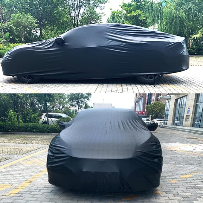 PU Leather Car Cover Waterproof All Weather, Waterproof Car Cover Fit - Image 7
