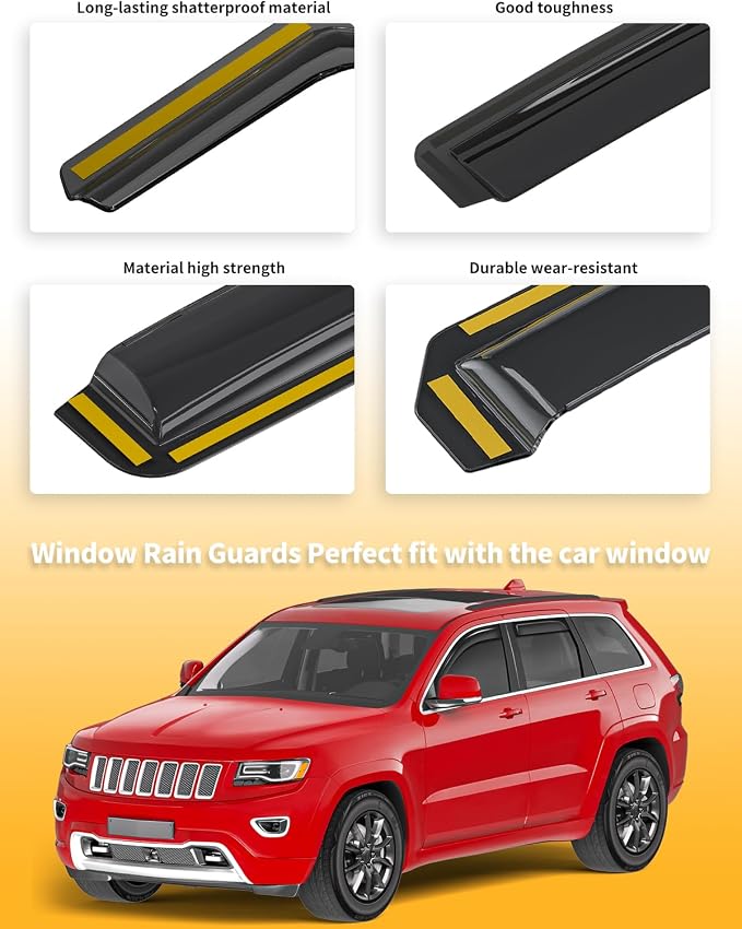 in-Channel Window Rain Guards Fit - Image 8