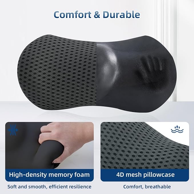 Lumbar Pillow, Memory Foam Lumbar Support Pillow - Image 3