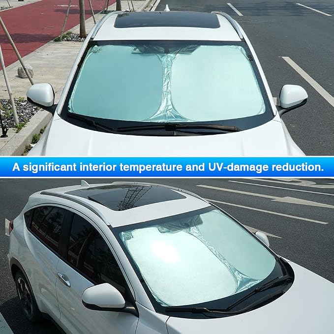 T TGBROS Windshield Sun Shade Custom Fit - Image 6