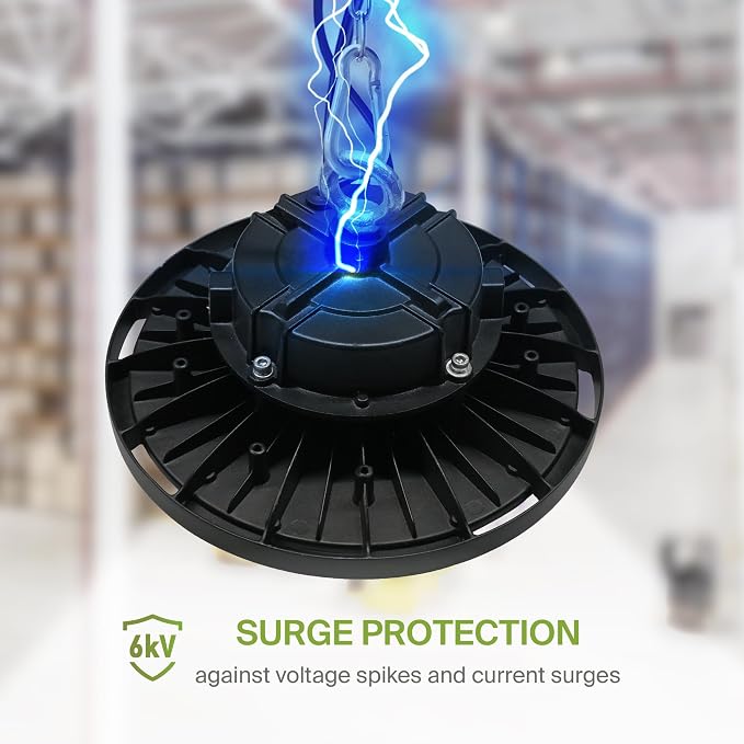 ASD LED High Bay UFO Light Fixture, Commercial Shop Lighting | Dimmable - Image 5