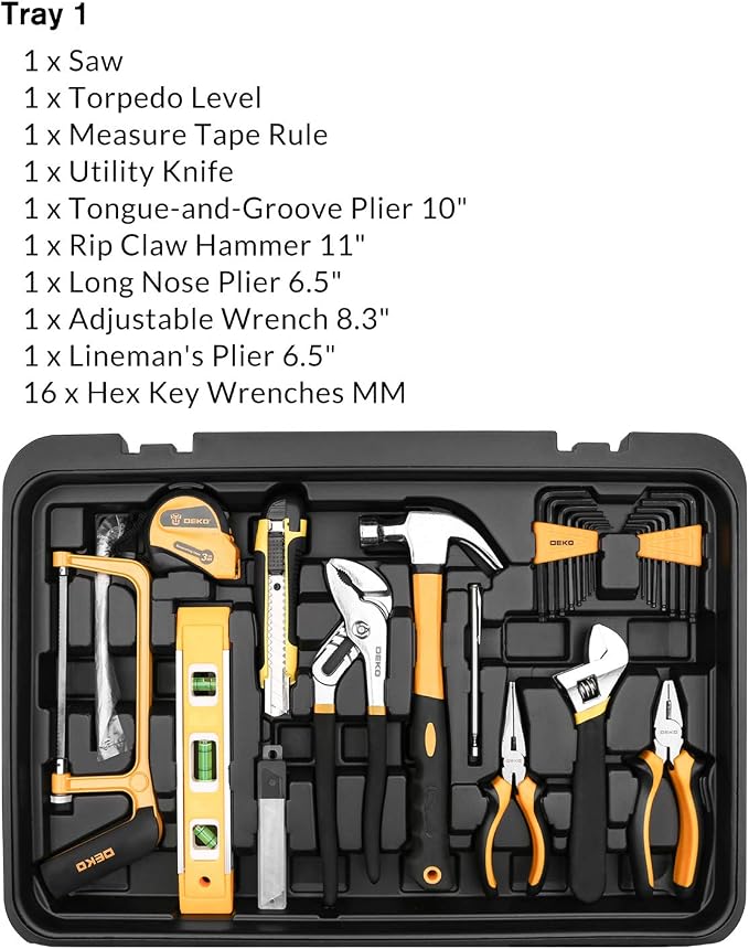 DEKOPRO 258 Piece Tool Kit - Image 4