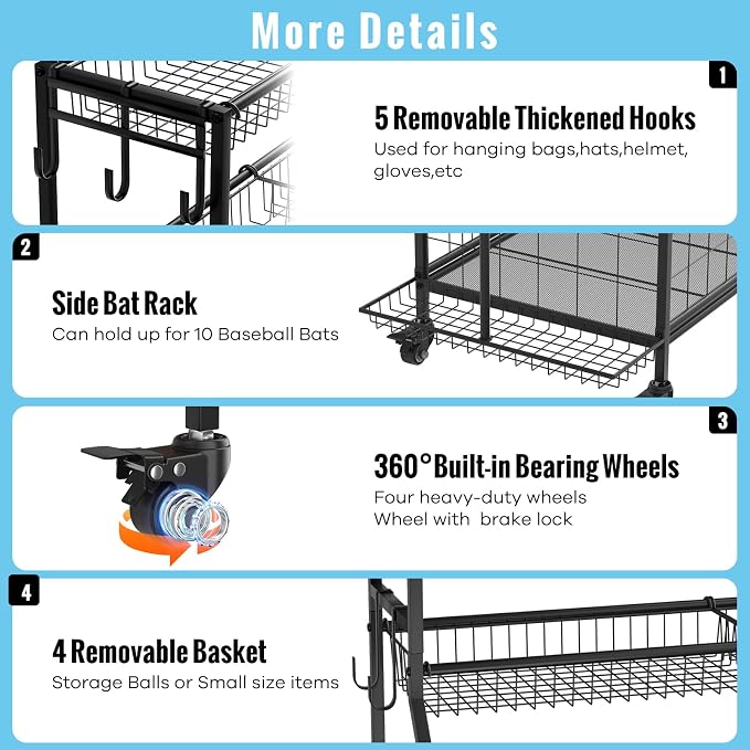WUC Sports Equipment Organizer - Image 4