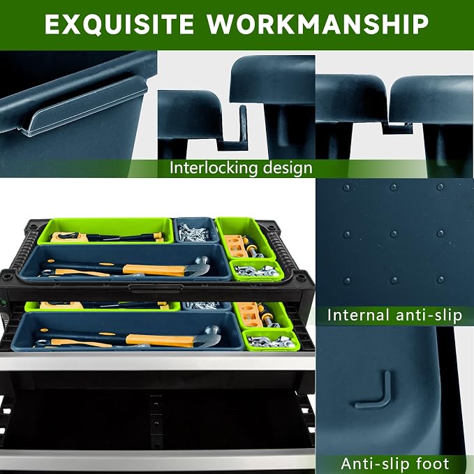 Tool Box Organizer Tray, Toolbox Desk Drawer Organizer, Tool Box Tray, Toolbox - Image 5