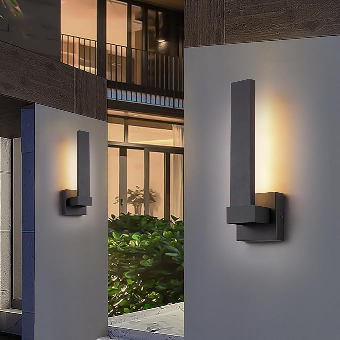 Modern Outdoor Wall Lights 15.5" LED Exterior Lighting Fixtures Patio Wall - Image 2