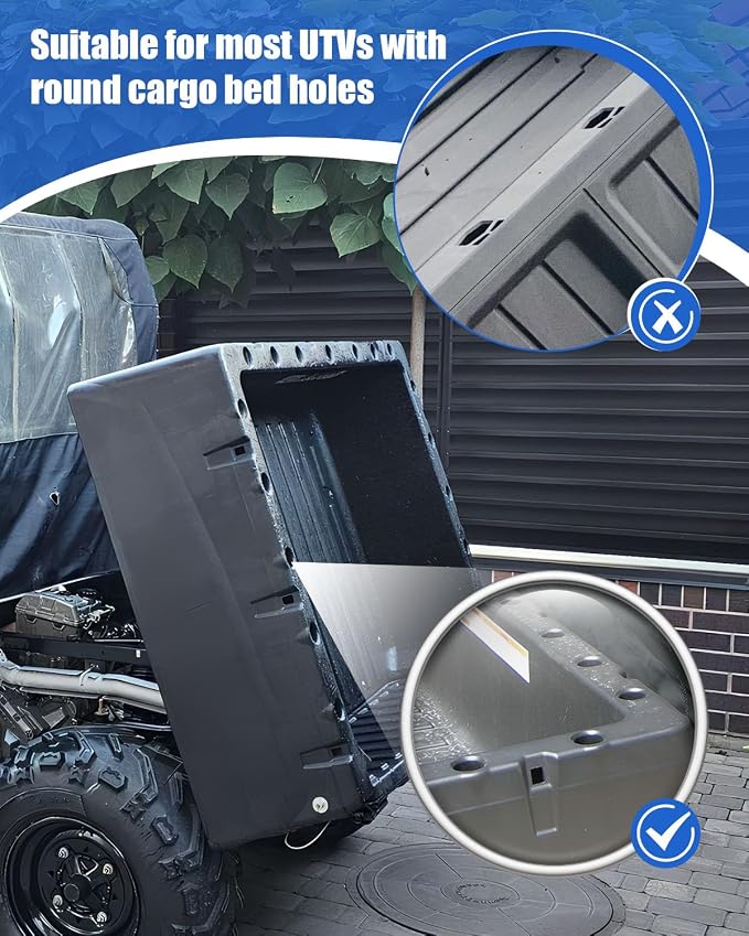 Upgraded Dual UTV Cargo Bed Tool Holders Compatible - Image 5