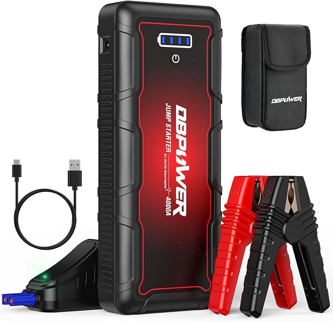 DBPOWER Jump Starter 4000A Peak 88.8Wh Portable Car Jump Starter 12V Auto by DBPOWER