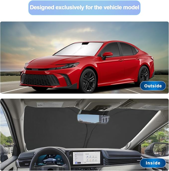 SXCY for 2025 2026 Toyota Camry Windshield Sunshade for 2025 2026 Toyota Camry - Image 2