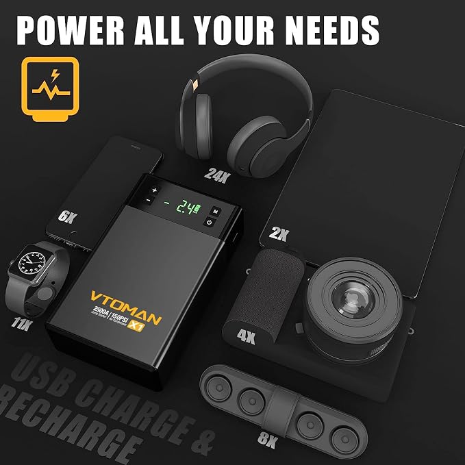 VTOMAN X1 Jump Starter with Air Compressor, Car Battery Jumper Starter with - Image 7