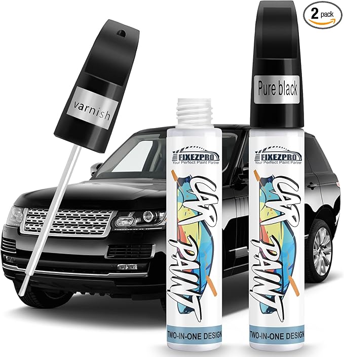 Black Touch Up Paint for Cars, Car Scratch Repair Pen, Color Accurate by FIXEZPROCarPaint
