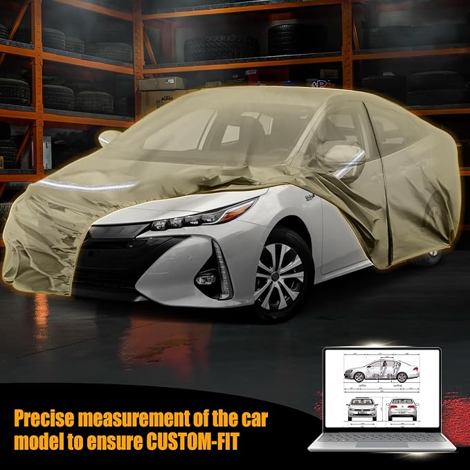 Waterproof Car Covers Replace for 2004-2025 Toyota Prius, Windproof Bands for - Image 8