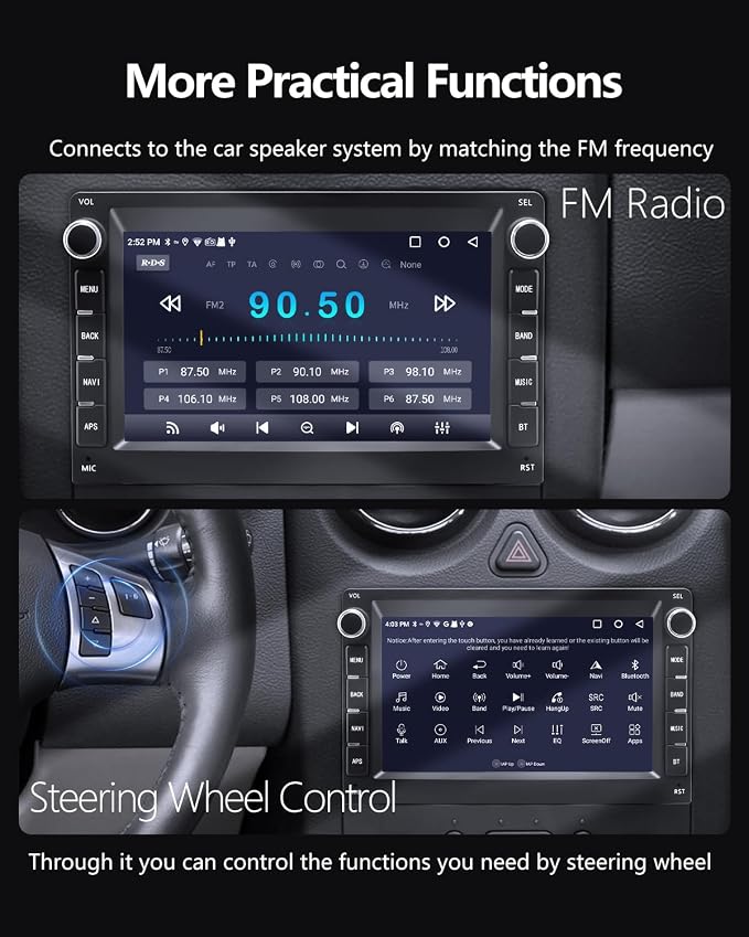 Car Radio for Pontica G6/ Torrent 2006, Chevy Equinox/ Malibu, 2 Din Car Srereo - Image 7