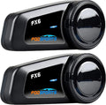 Fodsports FX6 Motorcycle Bluetooth Headset 2 Pack, 6 Riders Group Motorcycle by FODSPORTS