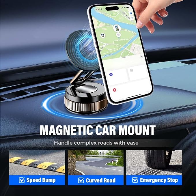 360° Adjustable Vacuum Magnetic Phone Holder, 2025 Strong Suction Portable - Image 5