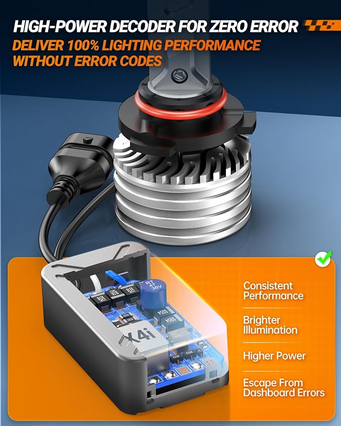 SEALIGHT H11/H9/H8 9005/HB3 Bulbs Combo or Fog, X4I 2024 88, 000LM Super Bright - Image 7