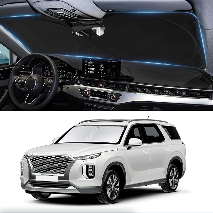 Sunshade for Hyundai Palisade 2020 2021 2022 2023 2024 2025 2026 Car Sun Shade by INSAUTO