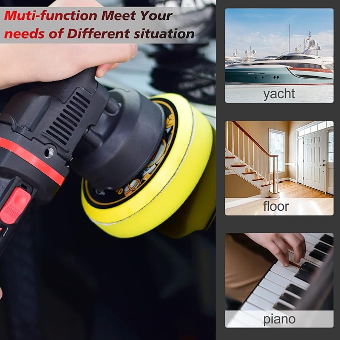 AOBEN Car Buffer Polisher, 6 inch Dual Action Polisher, Random Buffer Polisher - Image 5