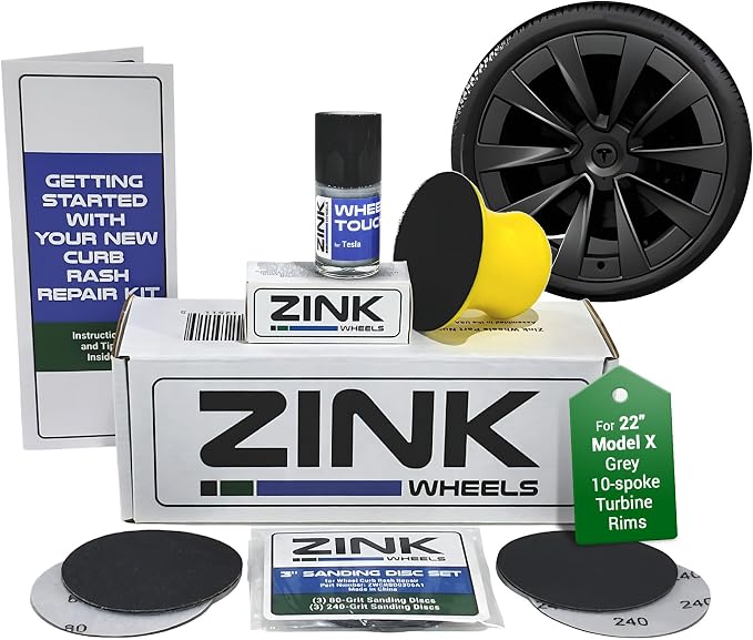 Premium Tesla Wheel Curb Rash Repair Kit by ZinkWheels