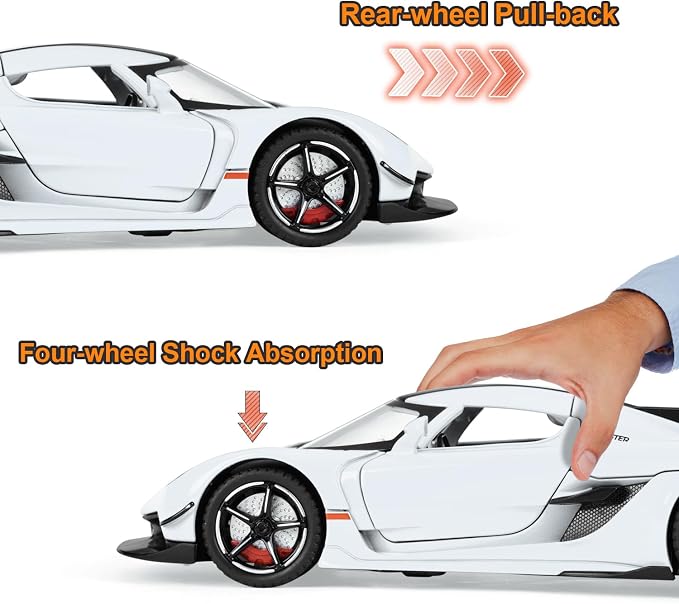 Toy Cars Model Jesko 1/22 Diecast Metal Sports Toy Cars - Image 3