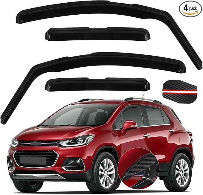 in Channel Rain Guards Fit for Buick Encore 2013-2023/Chevrolet Trax 2014 2015 by CHYKORLA