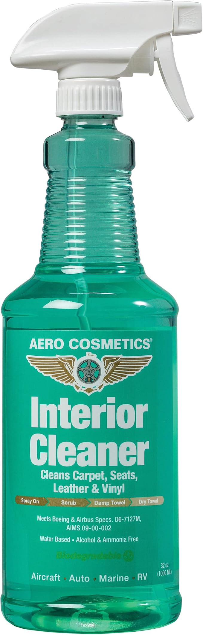 Interior Cleaner, Carpet Cleaner, Seat Cleaner, Fabric Cleaner, 32 Fl oz. by AeroCosmetics