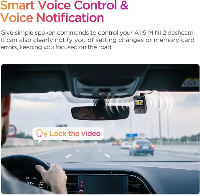 VIOFO Dash Cam A119 Mini 2, STARVIS 2 Sensor, 2K 60fps/HDR 30fps Voice Control - Image 7