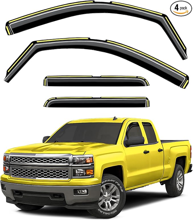 in-Channel Window Rain Guards Fit by Unknown