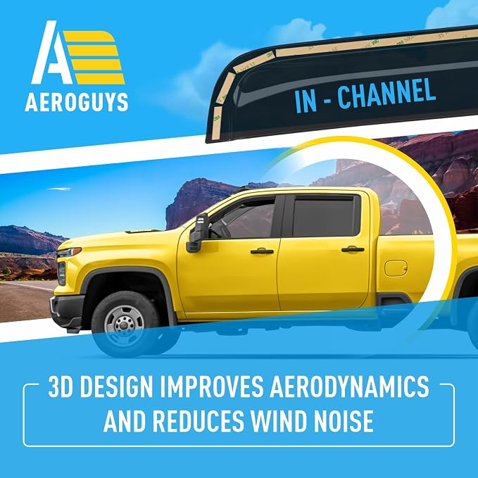 Extra Durable Window Deflectors In-Channel Visors Rain Guards Fit - Image 5