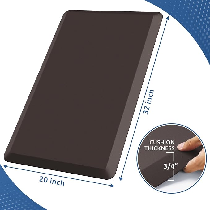 KitchenClouds Kitchen Mat Cushioned Anti Fatigue Rug 20"x32" Waterproof - Image 2