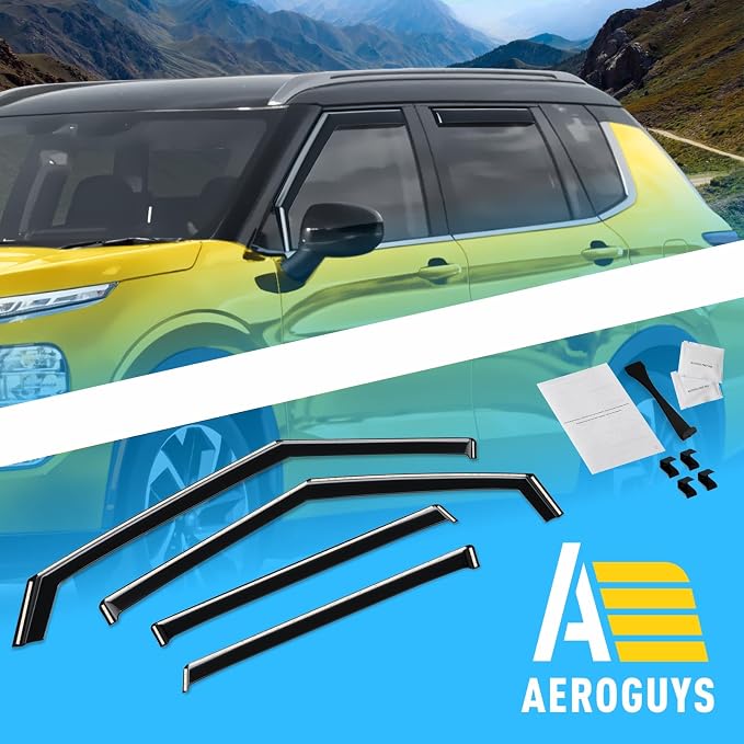 Extra Durable Window Deflectors in-Channel Window Visors Rain Guards Fit - Image 8