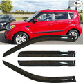 4pcs Outside Mount Style Sun Rain Guard Durable Side Window Wind Deflectors by Deebior
